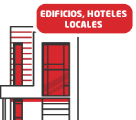 Arte de un edificio para representar la categoría de edificios, hoteles y locales | Activos en Venta de Banco Atlántida
